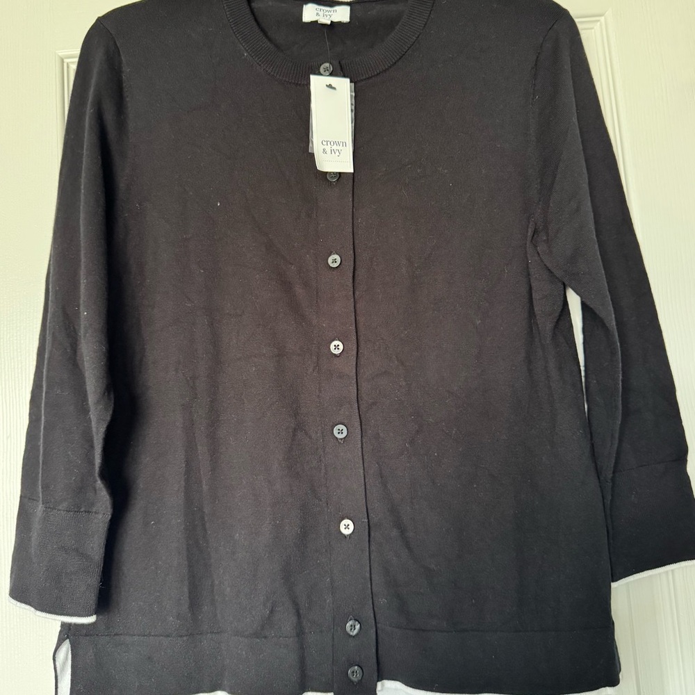 Crown & Ivy Black Cardigan